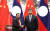 시진핑 중국 국가주석과 분냥 보라칫 라오스 국가주석이 지난 4월 30일 베이징에서 &#39;중국-라오스 운명공동체 구축 행동계획&#39;에 서명한 뒤 악수를 나누고 있다. [중국 중신사] 
