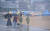 26일 부산 해운대해수욕장을 찾은 관광객들이 우산을 쓰고 장마 빗속을 걷고 있다. [뉴스1]