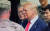 문재인 대통령과 도널드 트럼프 미국 대통령이 30일 오후 판문점 공동경비구역을 방문해 오울렛 초소에서 미2사단장으로부터 브리핑을 듣고 있다.뉴스1