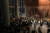 시위대들이 유리벽을 깨고 입법회 내로 진입하고 있다. [AFP=연합뉴스]