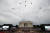  미 해군 블루엔젤스 곡예 비행단이 독립기념행사장 상공을 축하비행하고 있다. [AP=연합뉴스]