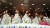 지난 6일 오후 (현지시각) 아제르바이잔 수도 바쿠에서 열린 제43차 세계유산위원회에서 ‘한국의 서원’이 세계유산으로 등재되자 관계자들이 기뻐하고 있다. [연합뉴스]