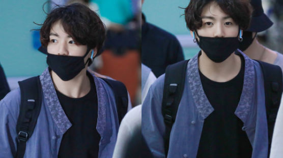 JUNGKOOK Wears A Modernized Hanbok On His Way To Japan