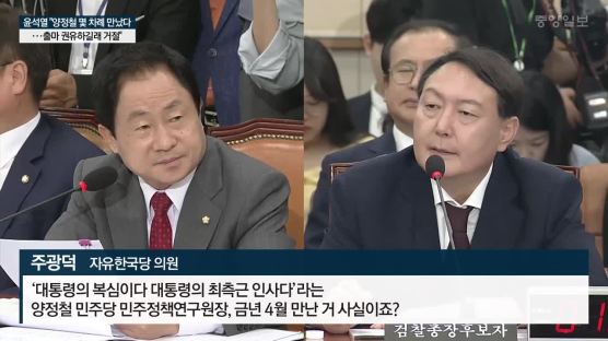 윤석열 "양정철 몇 차례 만났다···출마 권유하길래 거절"