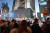 13일(현지시간) 미국 뉴욕에서 발생한 대규모 정전사태로 타임스퀘어 광장 광고판이 꺼졌다. [AP=연합뉴스] 