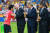 U-20 월드컵 시상식에서 이강인(맨 왼쪽)의 골든볼 수상을 축하하는 잔니 인판티노 국제축구연맹 회장(왼쪽 두 번째). [연합뉴스]