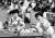 1991년 일본 지바 세계탁구선수권에서 경기 중인 현정화(오른쪽)와 리분희(왼쪽) [중앙포토]