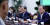 문재인 대통령(오른쪽)이 15일 오후 청와대에서 열린 수석보좌관회의에서 일본의 대(對) 한국 수출 규제와 관련한 발언을 하고 있다. [청와대사진기자단]