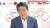 아베신조 일본 총리가 21일 참의원 선거 개표방송 중인 아사히TV와 인터뷰를 하고 있다. [아사히TV]