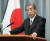 이와야 다케시 일본 방위상이 기자회견을 하고 있다. [EPA=연합뉴스]