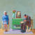 데이비드 호크니, 나의 부모님, 1977, 캔버스에 유채, 182.9ⅹ182.9 cm.ⓒ David Hockney, Collection Tate, U.K. ⓒ Tate, London 2019. [사진 서울시립미술관]