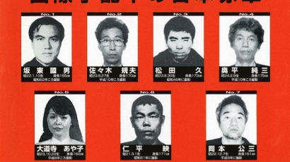 일본적군 잔당 '할배 테러범' 7명, 나이에 맞춰 새 몽타주 배포
