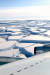 남극대륙에서 북쪽으로 뻗어있는 남극반도에서 떨어져 나온 판형 모양의 빙산들이 남극 바다를 떠돌고 있다. [사진 NASA]