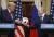 푸틴 러시아 대통령과 트럼프 미국 대통령의 지난해 핀란드 공동기자회견. [AP=연합뉴스]