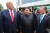 왼쪽부터 도널드 트럼프 미국 대통령, 김정은 북한 국무위원장, 문재인 대통령. [뉴시스]