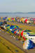 지난달 29일 프랑스 동부 아그빌 인근 공군 비행장에서 400여대의 열기구들이 이륙을 준비하고 있다. [AFP=연합뉴스]