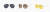 왼쪽부터, 보잉 투브릿지 금테 별장식렌즈의 지방시 선글라스, 라운드 금테 큐빅 장식의 지미추 선글라스, 오버사이즈 옐로우 스퀘어 프레임의 디올 선글라스 (사진제공: 사필로 코리아)