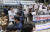 8일 오전 서울 종로구 옛 일본대사관 앞에서 주옥순 엄마대표 대표가 참석한 &#39;한·일 관계 회복을 위한 제5차 기자회견&#39;과 주 대표를 규탄하는 시위 등이 열렸다. [연합뉴스]