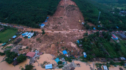 미얀마서 폭우로 산사태…41명 사망, 최소 100명 실종