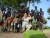 아프리카 남수단의 작은 마을 톤즈 아이들과 고 이태석 신부. [중앙포토]