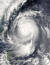 2003년 9월 한반도를 강타한 태풍 매미. 대만 동쪽을 지날 무렵에 촬영한 인공위성 사진에서 태풍의 눈이 뚜렷하다. [사진 미 항공우주국(NASA)]