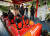 19일 오후 대구 달서구 두류동의 놀이공원 이월드에서 경찰과 국립과학수사연구원 관계자들이 놀이기구 사고현장에서 현장감식을 진행하고 있다. [뉴스1]