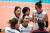 22일 대만과 경기에서 공격을 성공시킨 뒤 기뻐하는 여자배구 대표팀 선수들. [뉴스1]