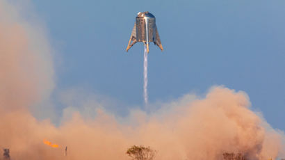화성가는 우주선 '스타십' 테스트 모델 스타호퍼(Starhopper) 이착륙 시험성공