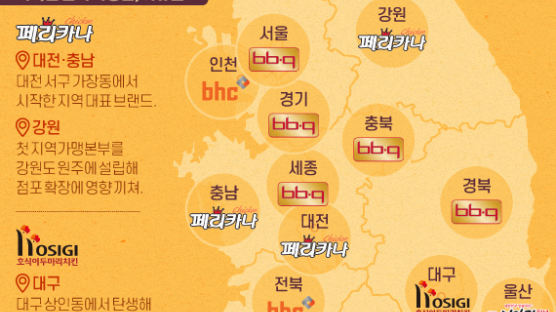[ONE SHOT] 전국 치킨 인기 지도…지역별 최고 브랜드는?