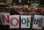 광복절인 8월 15일 오후 서울 광화문광장에서 열린 ‘아베 규탄 범국민촛불대회’에서 참가자들이 촛불을 들고 주한일본대사관 방향으로 행진하고 있다. / 사진:연합뉴스