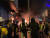 홍콩 시위대가 31일 완차이 도로 한가운데에 설치한 바리케이드에서 불길이 번지고 있다. [유상철 기자] 