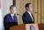 문재인 대통령이 태국 쁘라윳 짠오차 총리와 2일 방콕 총리실 청사에서 정상회담 및 각 부처 MOU 체결 후 공동언론발표를 하고 있다. 청와대사진기자단