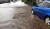 &#39;가을 장마&#39;로 제주도 전역에 호우특보가 내려진 2일 오전 제주시 구좌읍 세화리의 한 도로가 물에 잠겨 있다. [연합뉴스]