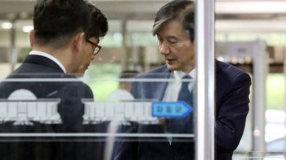 "최 총장에 사실 밝혀달라 한것"···청문회장 온 조국은 침묵