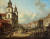 바르샤바의 성 십자가 성당. 폰타나의 선조는 이탈리아 출신으로 이 성당의 설계에 참가했다. 지금 이 성당에는 쇼팽의 심장이 안치되어 있다. 1778년. 베르나르도 벨로토 그림. [사진 Wikimedia Commons]
