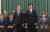 문재인 대통령이 9일 오후 청와대에서 조국 신임 법무부 장관에게 임명장을 수여한 뒤 기념촬영 하고 있다. [연합뉴스]