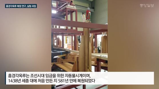 조선 최첨단 물시계, 장영실의 '흠경각옥루' 581년만에 복원