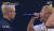 ‘쇼미더머니8’에서 디스 배틀을 벌이고 있는 윤비와 영비. [사진 Mnet]