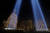 지난 10일(현지시간) 미국 뉴욕 그라운드 제로에서 9·11 테러로 무너진 쌍둥이 빌딩을 상징하는 광선이 밤하늘을 비추고 있다. [로이터=연합뉴스]