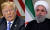 도널드 트럼프 미국 대통령(왼쪽)과 하산 로하니 이란 대통령. [AFP=연합뉴스]