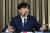 조국 법무부 장관 후보자가 지난 2일 오후 서울 여의도 국회에서 기자간담회를 하고 있다. 조 후보자는 입시비리 의혹에 대해 &#34;&#34;불법은 없다&#34;고 주장했다.[뉴스1]