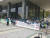 20일 서울대 생활협동조합 노조원들이 교내에서 집회를 하고 있다. 이가영 기자