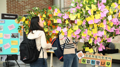 한국외대 글로벌캠퍼스 진로취업지원센터, '취업희망나무 소망걸기' 행사 개최