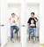 &#39;아크메드라비&#39;의 구재모(왼쪽)·구진모 대표가 지난 9월 5일 오전 서울 강남구 청담동 매장에서 티셔츠의 아기와 같은 모습을 연출했다. 김경록 기자