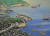  서양과의 무역 거점이던 일본 나가사키항. 일본 화가 가와하라 케이의 작품. 가운데 부채 모양으로 생긴 섬이 네덜란드와 교역을 위해 인공으로 만든 데지마섬이다. 네덜란드 기가 올려져 있다. [중앙포토]