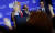 도널드 트럼프 미국 대통령이 25일(현지시간) 미국 뉴욕에서 가진 기자회견에서 기자들의 질문에 답변하고 있다. [로이터=연합뉴스]