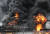 28일 오전 울산시 동구 예전부두에 정박한 선박에서 폭발로 인한 화재가 발생해 불길이 치솟고 있다. [연합뉴스]