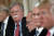 지난해 4월 18일 미국 플로리다 마라라고 리조트에서 열린 미일 정상회담에서 존 볼턴 전 백악관 국가안보보좌관(왼쪽)이 도널드 트럼프 미국 대통령의 발언을 듣고 있다. [AP=연합뉴스]