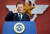 문재인 대통령이 1일 대구 공군기지에서 열린 국군의 날 행사에서 거수경례를 하고 있다. 청와대사진기자단