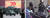 건국 70주년 기념일(1일)을 맞아 중국 베이징 천안문광장에서 열린 열병식 모습. 오른쪽 사진은 같은날 홍콩 북부 췬완 지역에서 홍콩 경찰이 한 시위대에게 총을 겨누는 모습. 이 시위대는 총알에 맞아 쓰러졌다. [AP=연합뉴스, 사진 페이스북] 
